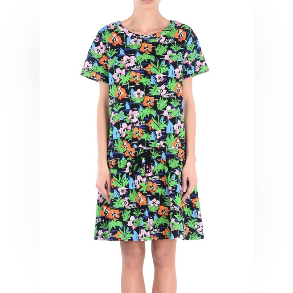 Love Moschino Black Floral Mini Dress
